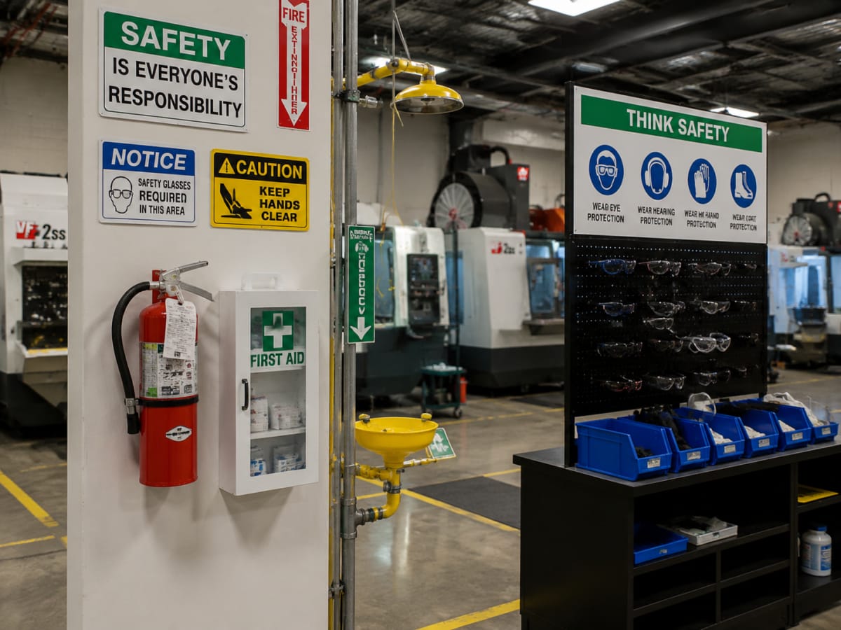 Insight 16 cnc factory safety equipment signage workshop new